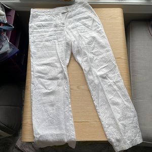 Vineyard Vines White Linen Pants